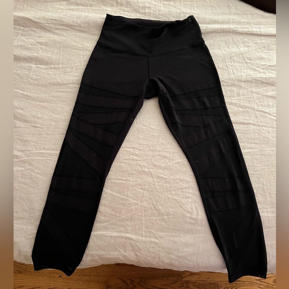 Lulu lemon mesh zig zag stripped legging